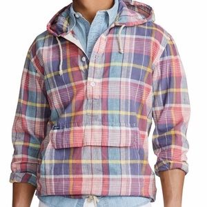 Polo Ralph Lauren Men’s Pastel Plaid Hoodie- XL